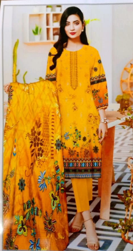 Unstiched Digital Khadar Print