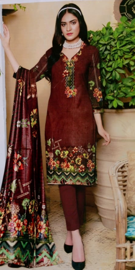 Unstiched Digital Shamray Print