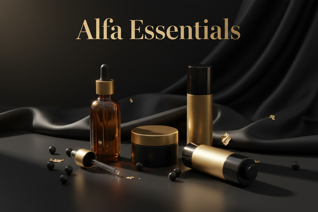 Alfa Essentials luxury branding