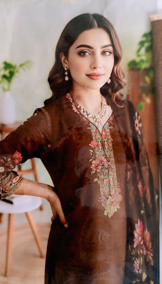 Unstiched Digital Shamray Print