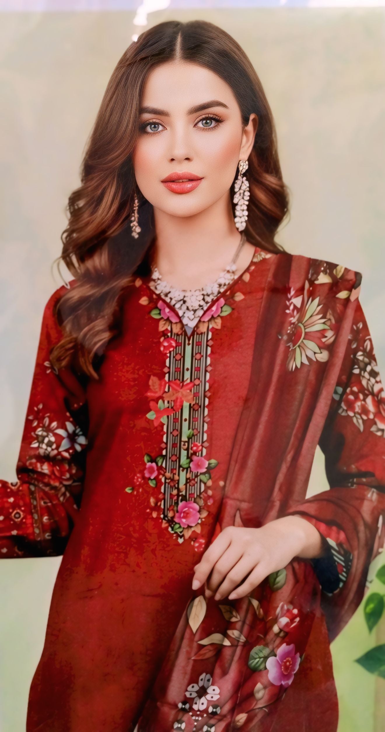 Unstiched Digital Shamray Print